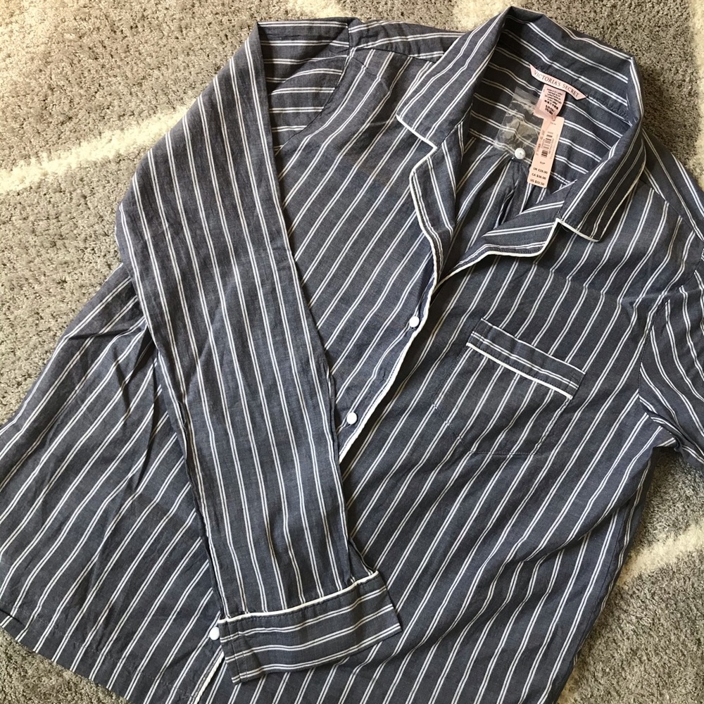 NWT Victoria Secret Gray Pajama Top